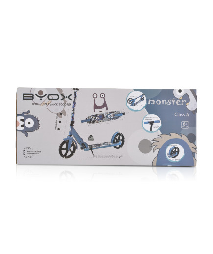 Тротинетка Monster син