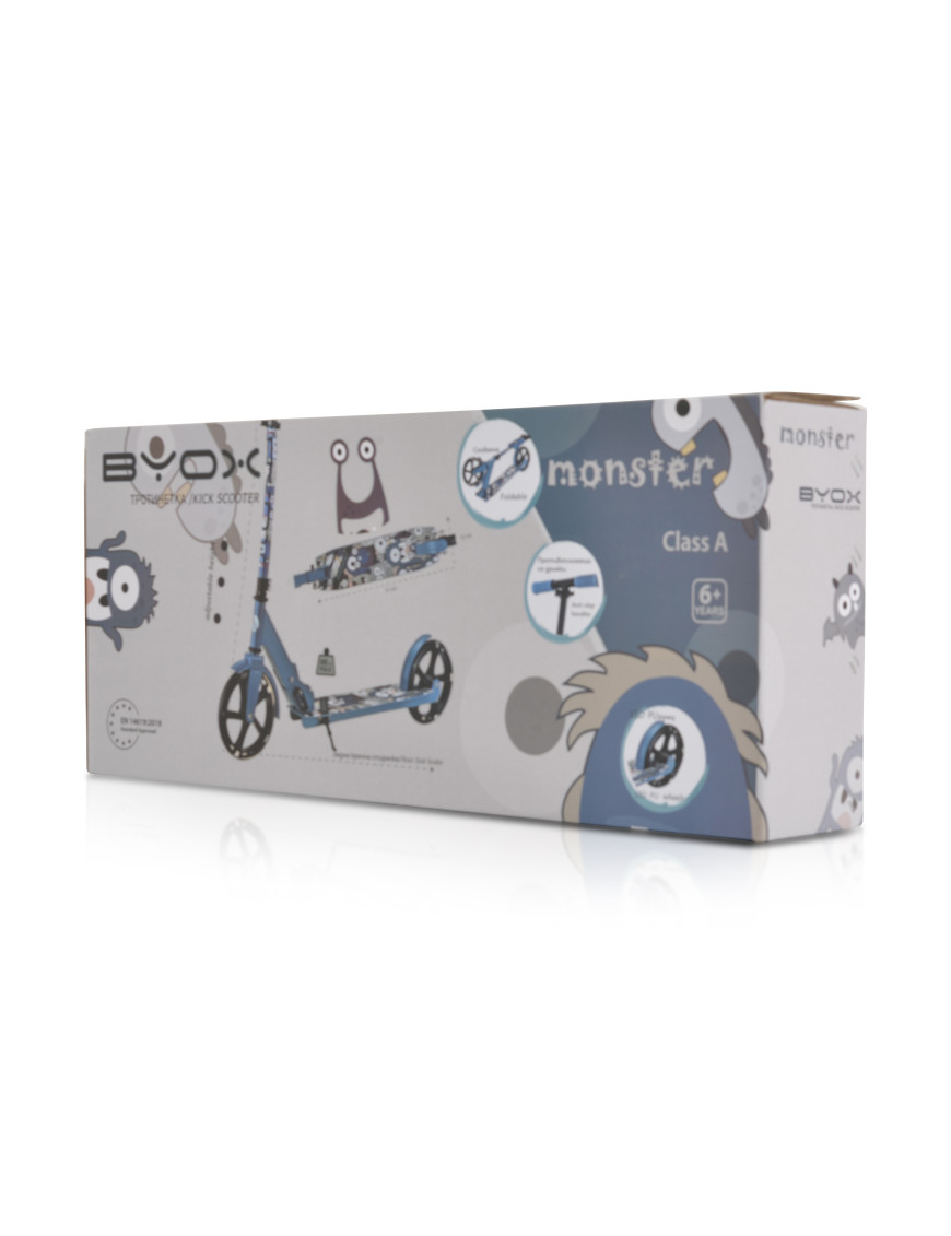 Тротинетка Monster син