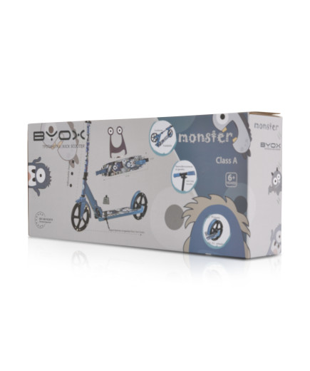 Тротинетка Monster син