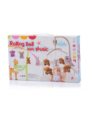 Муз. играчка за легло "Розови зайчета" 2