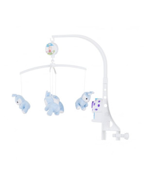 Муз. играчка за легло "Сини зайчета"