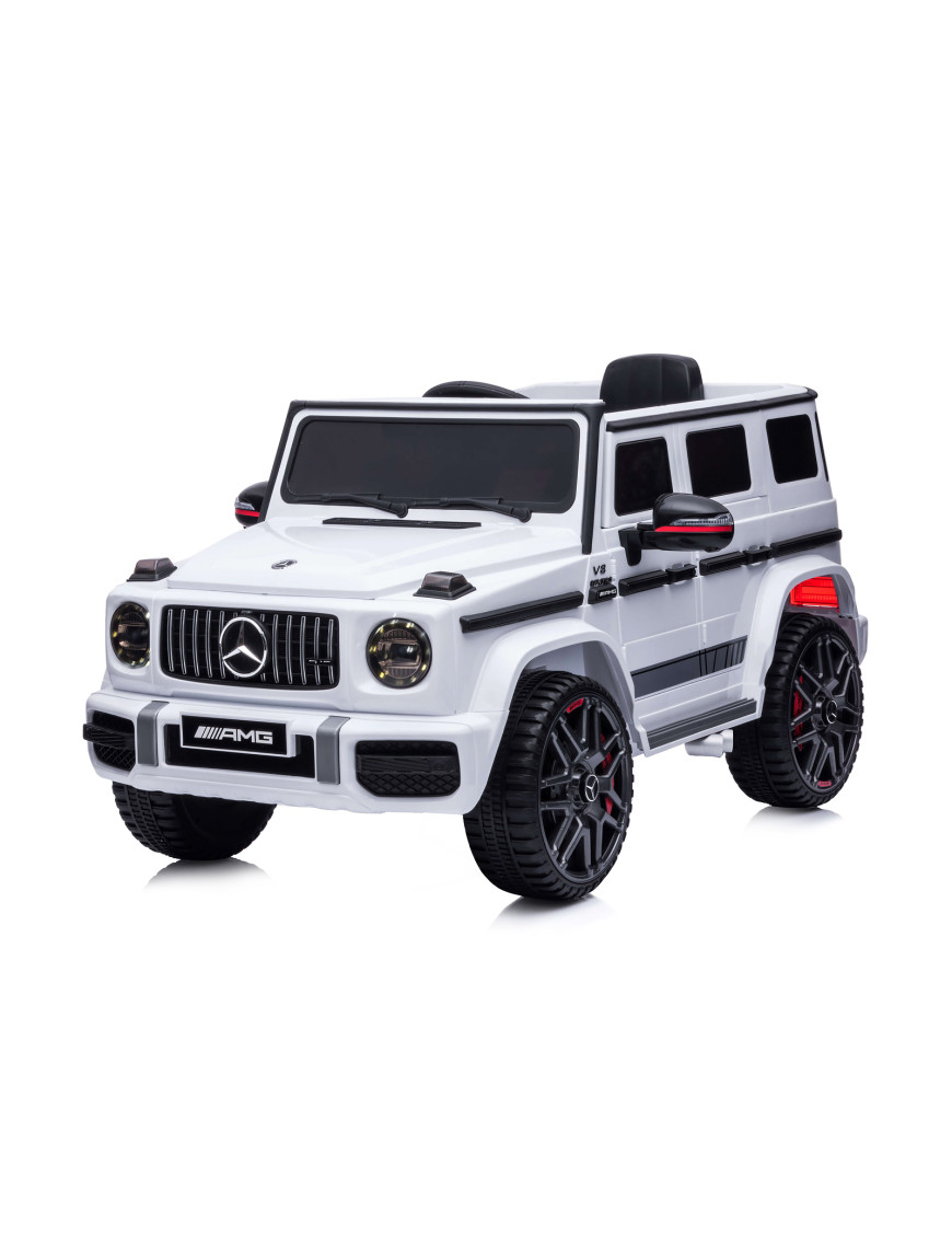 Джип Mercedes G63 AMG бял,EVAгуми,коженa