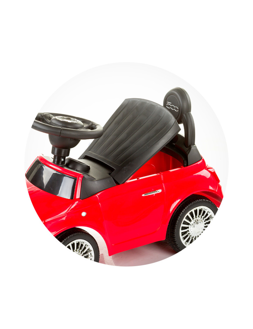 Количка за яздене "Фиат 500" червена