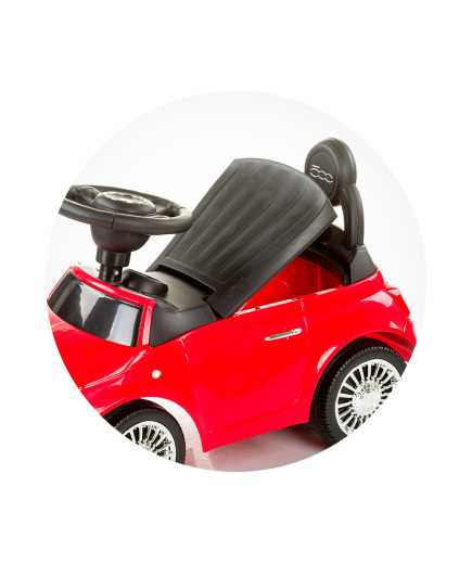 Количка за яздене "Фиат 500" червена