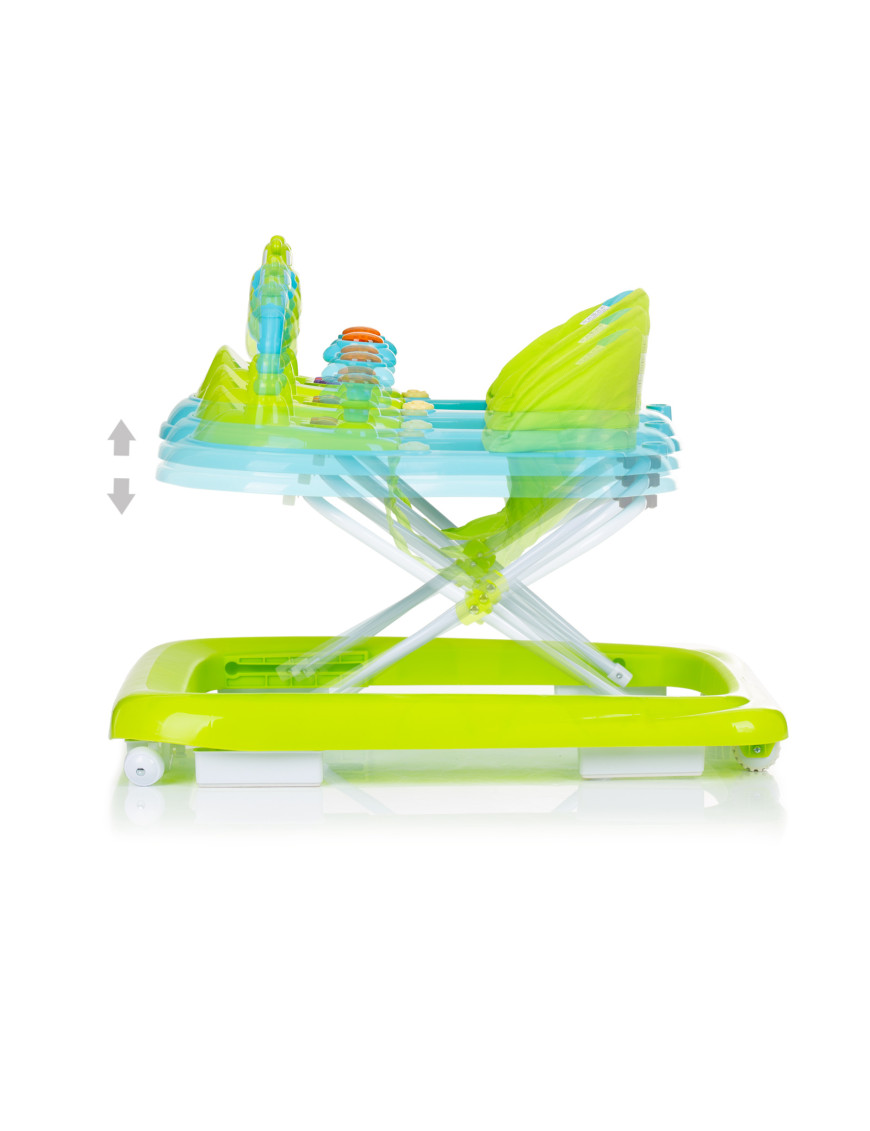 Детска проходилка "Кравичка"синьо/зелена