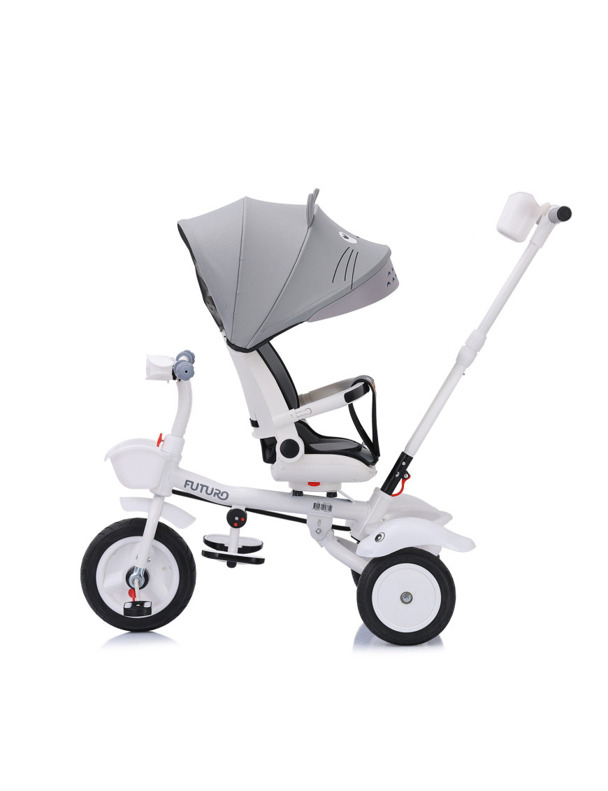 Триколка със сенник Футуро сива