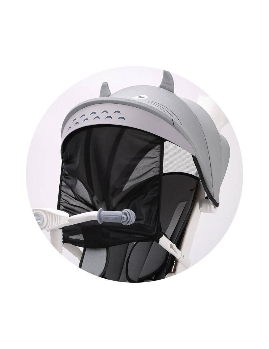 Триколка със сенник Футуро сива