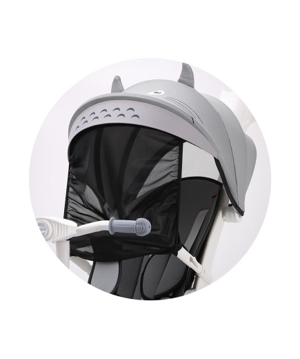 Триколка със сенник Футуро сива