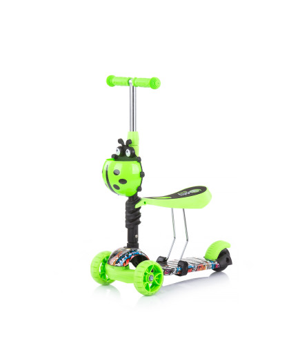 Детски скутер "Киди Ево" зелени графити
