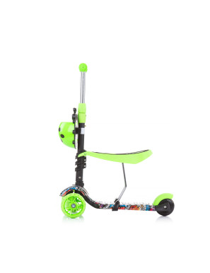 Детски скутер "Киди Ево" зелени графити 2