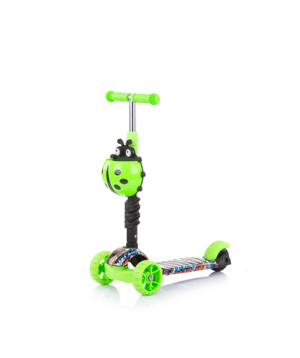 Детски скутер "Киди Ево" зелени графити