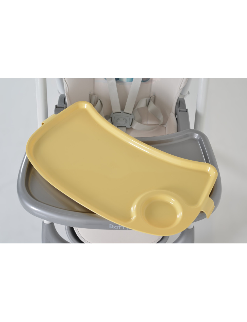 Детски стол за хранене Raffy жълт