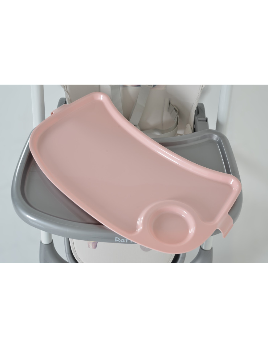 Детски стол за хранене Raffy розов