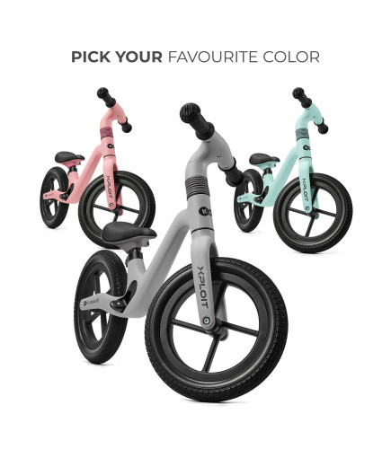 Kinderkraft XPLOIT колело за баланс MOONSTONE SILVER