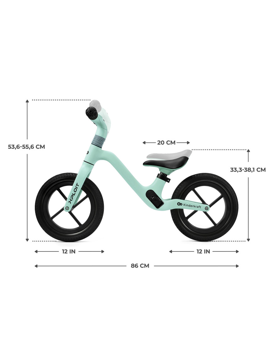 Kinderkraft XPLOIT колело за баланс TURQUOISE