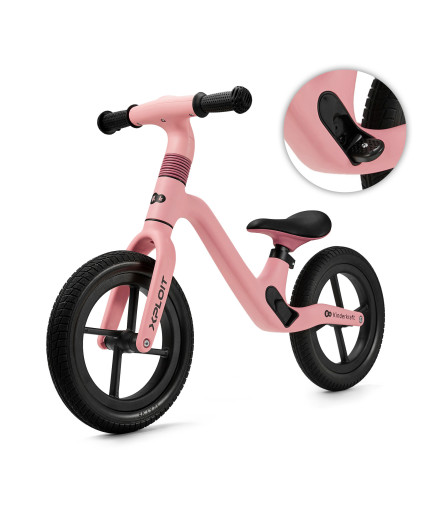 Kinderkraft XPLOIT колело за баланс BUBBLEGUM PINK