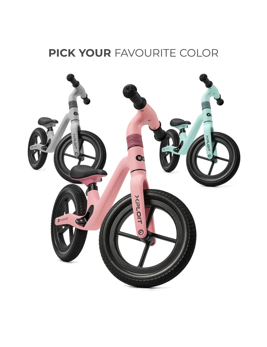 Kinderkraft XPLOIT колело за баланс BUBBLEGUM PINK