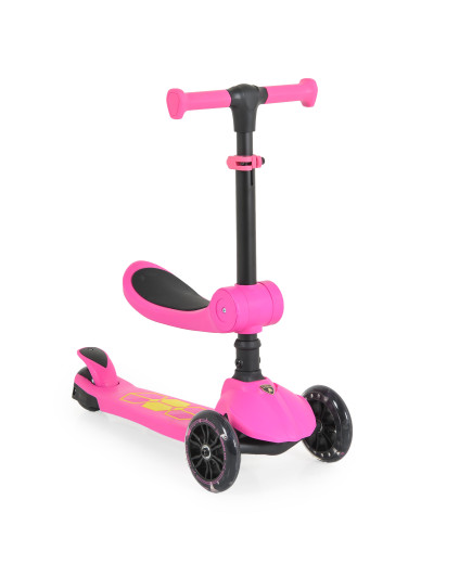 Тротинетка Lamborghini 2в1 розов