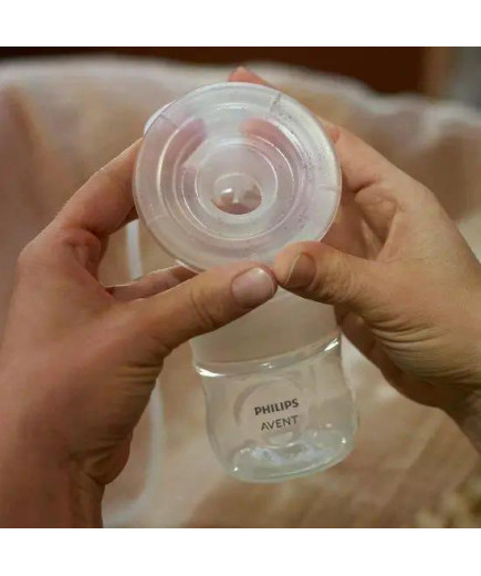 Единична електрическа помпа Natural Motion Premium Philips AVENT SCF396/31 с 1 бр. полипропиленово шише 125 мл с биберон Natural