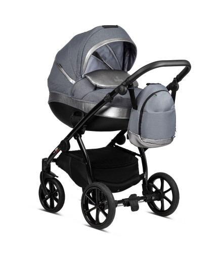 Buba ZAZA 3в1 бебешка количка 021 Dark Grey