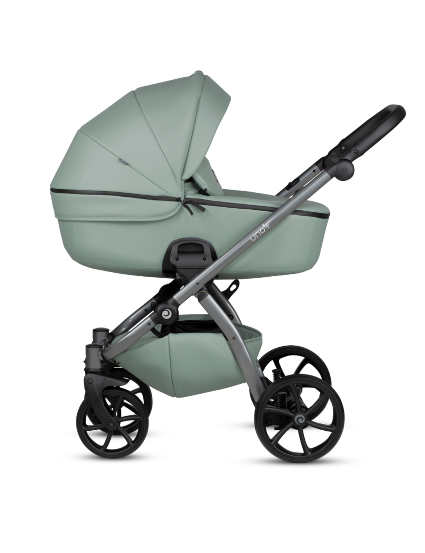 Tutis UNO 5+ Leather бебешка количка 2в1 039 Sage
