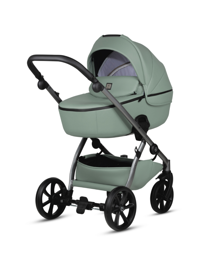 Tutis UNO 5+ Leather бебешка количка 2в1 039 Sage