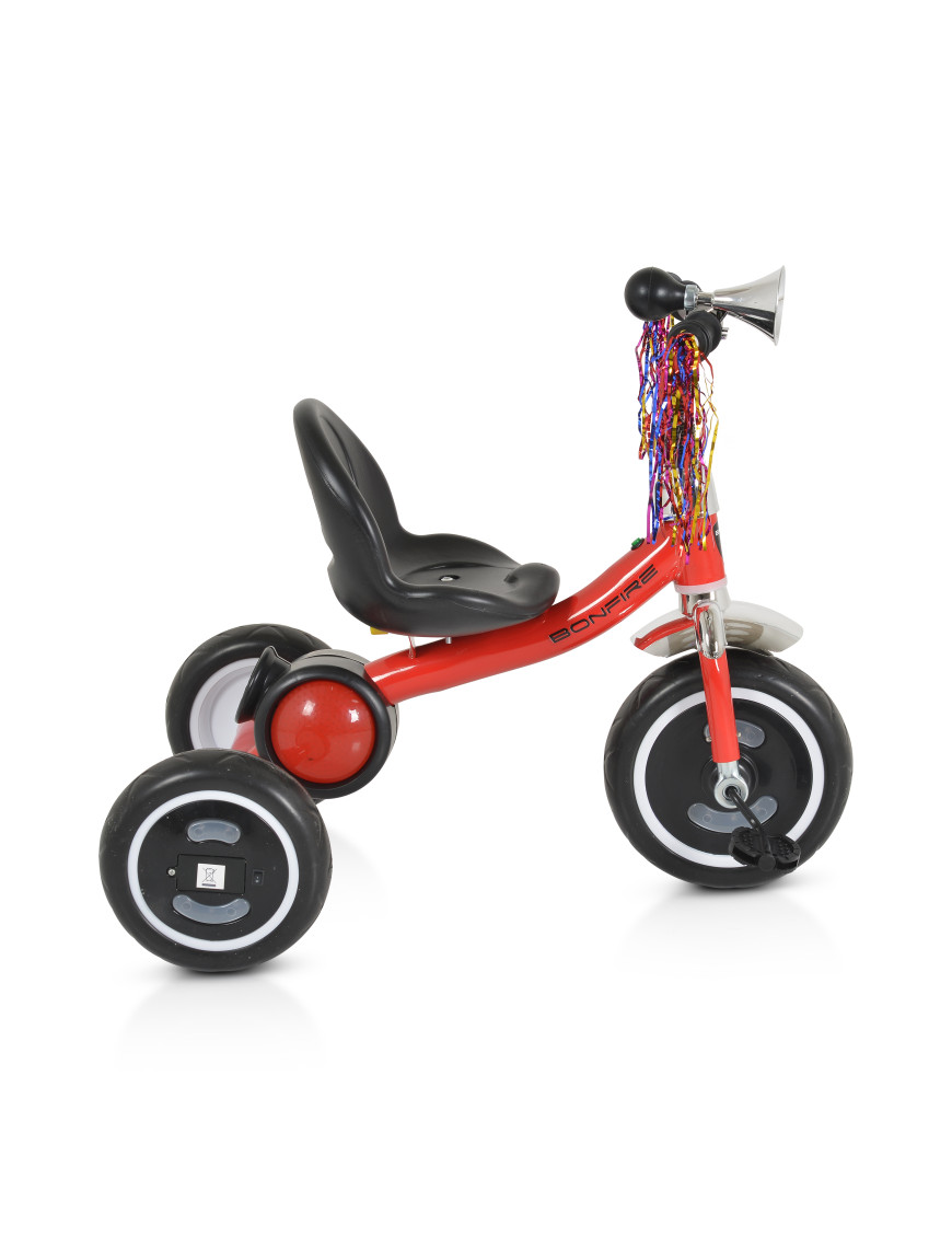 Детска Триколка Bonfire със светещи гуми червен