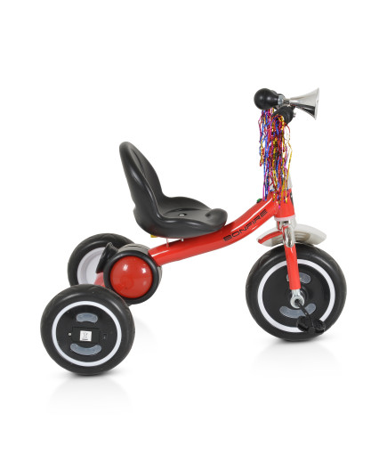 Детска Триколка Bonfire със светещи гуми червен