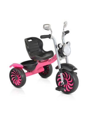 Детска триколка Retro музикалeн розов