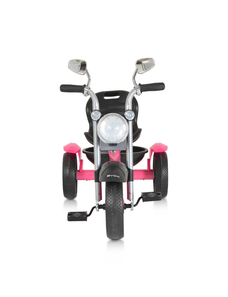 Детска триколка Retro музикалeн розов