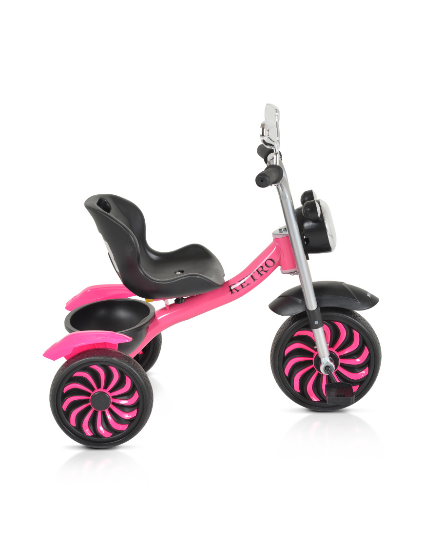 Детска триколка Retro музикалeн розов