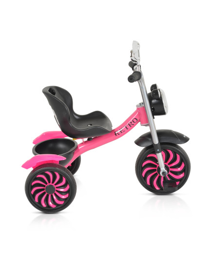 Детска триколка Retro музикалeн розов