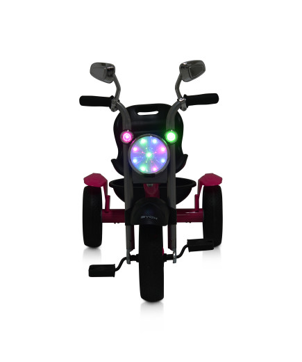 Детска триколка Retro музикалeн розов