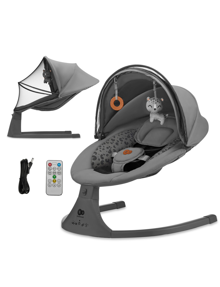 Kinderkraft люлка LUMI 2 dark grey