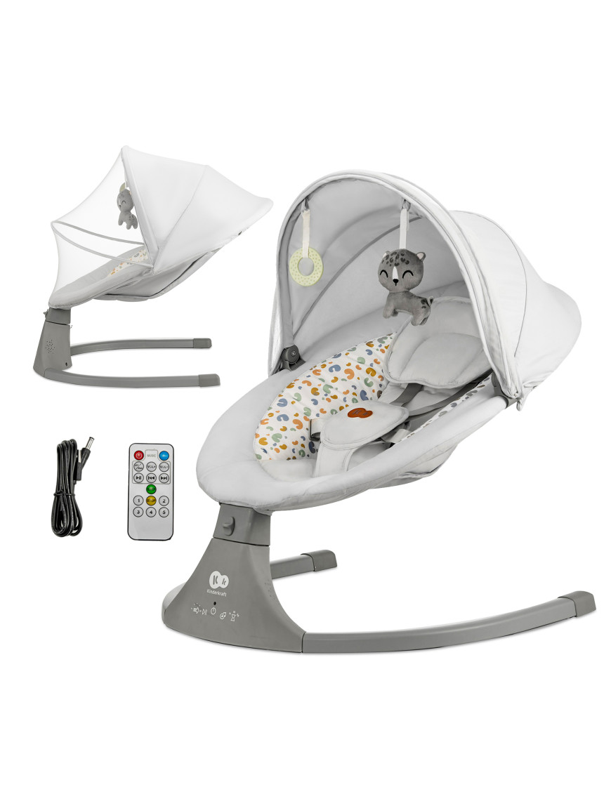 Kinderkraft люлка LUMI 2 light grey