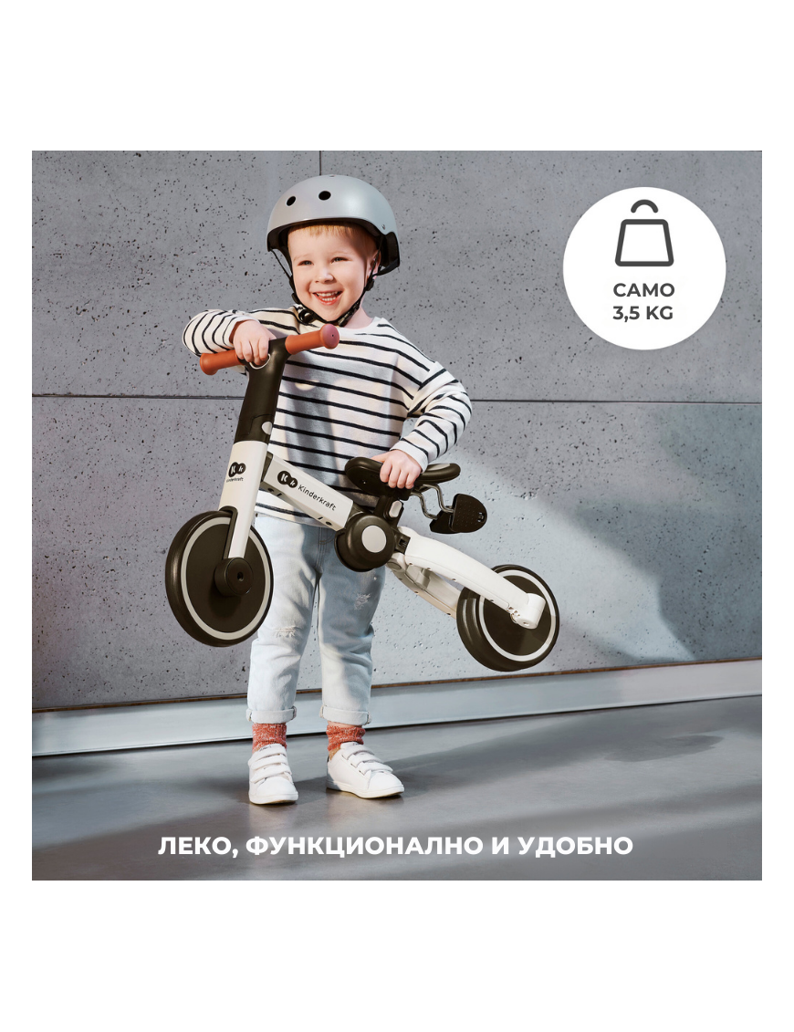 Kinderkraft триколка 3в1 4TRIKE yellow