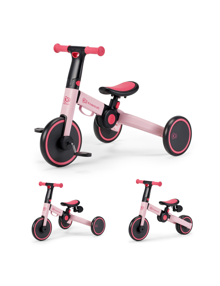 Kinderkraft триколка 3в1 4TRIKE pink