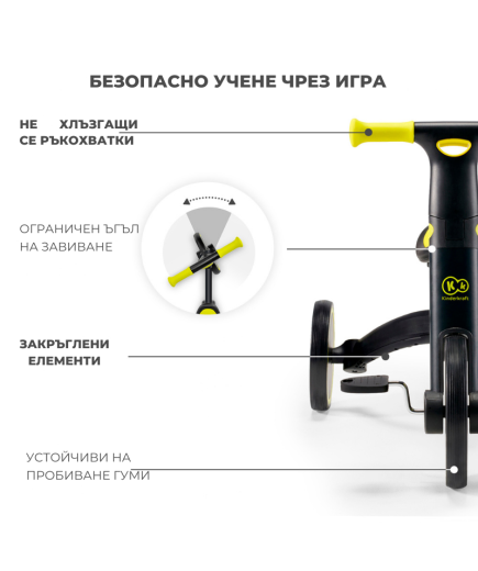 Kinderkraft триколка 3в1 4TRIKE grey