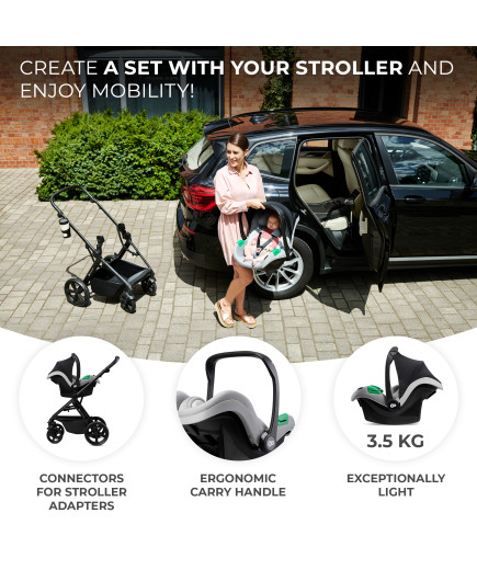 Kinderkraft NEWLY бебешка количка 4в1 CLASSIC BLACK