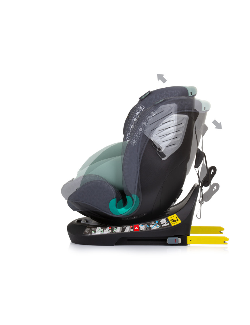 Столче за кола360 I-size 40-150 SUPREME зелено