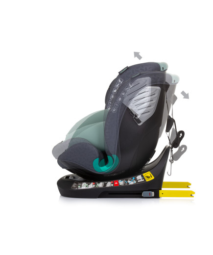 Столче за кола360 I-size 40-150 SUPREME зелено