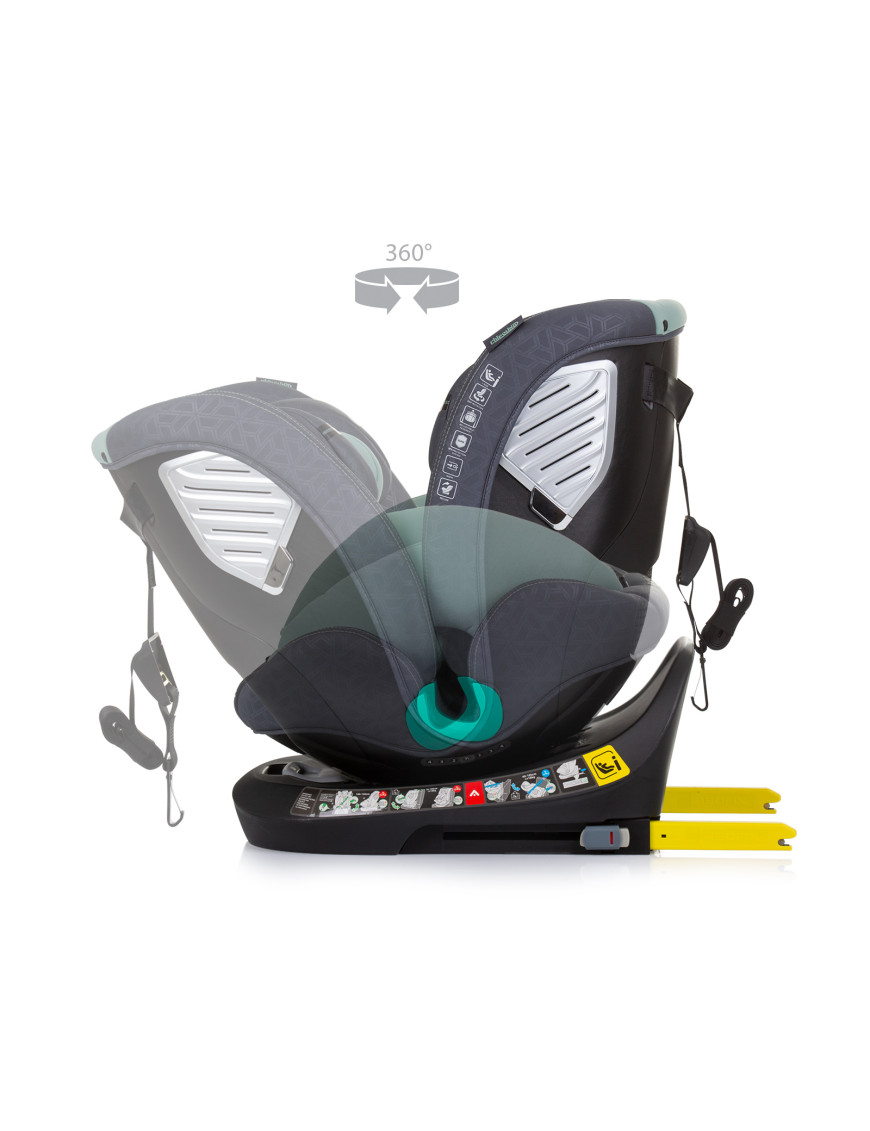 Столче за кола360 I-size 40-150 SUPREME зелено