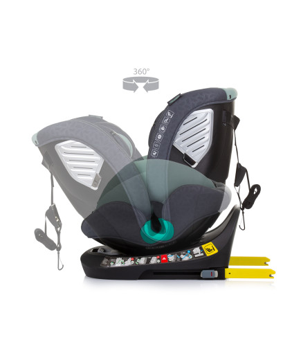 Столче за кола360 I-size 40-150 SUPREME зелено