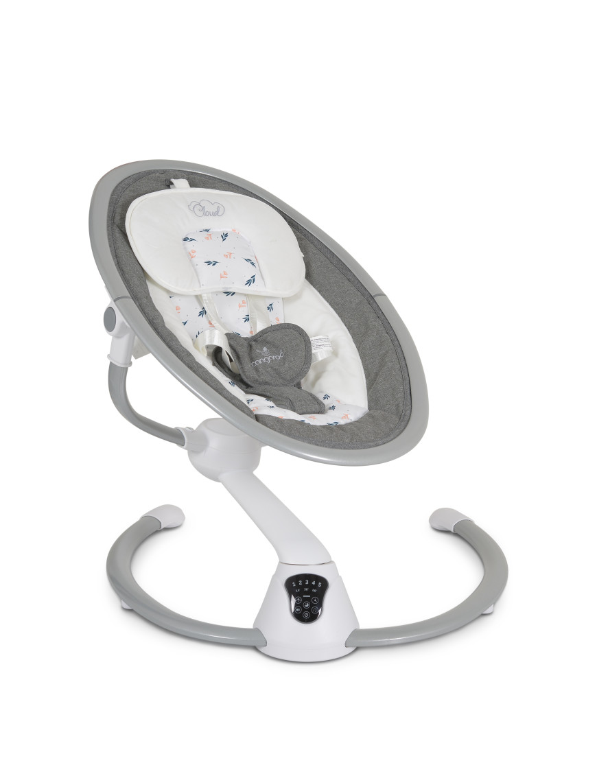 Електрическа люлка Cloud touch сив