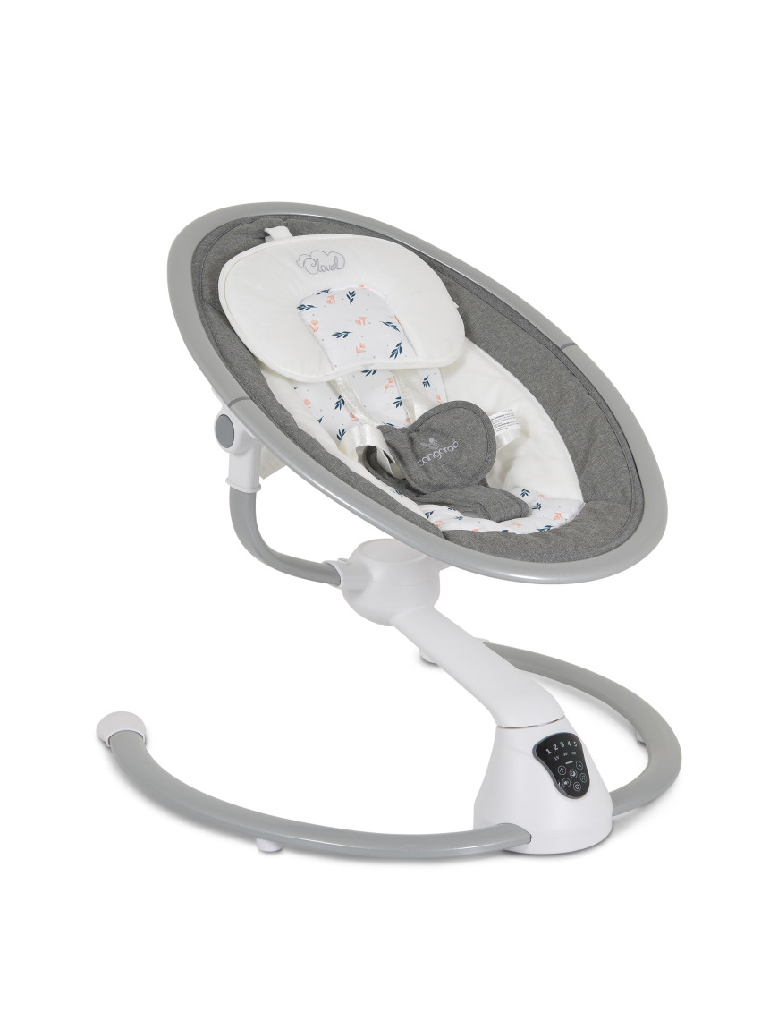 Електрическа люлка Cloud touch сив