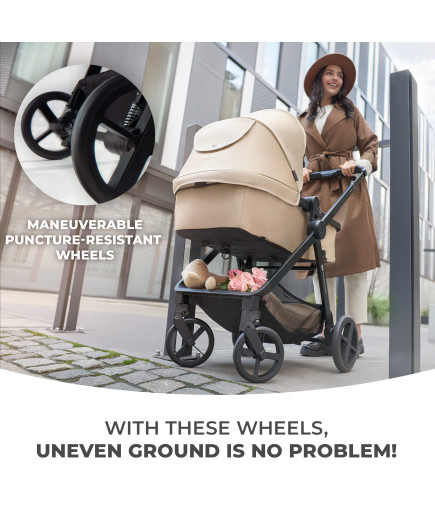 Kinderkraft NEWLY бебешка количка 4в1 MOONLIGHT GREY