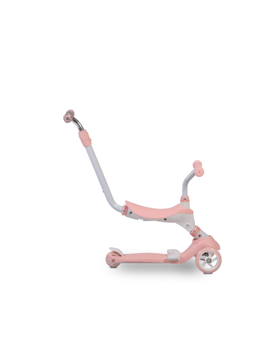 Тротинетка Tristar 3в1 розов-пастел