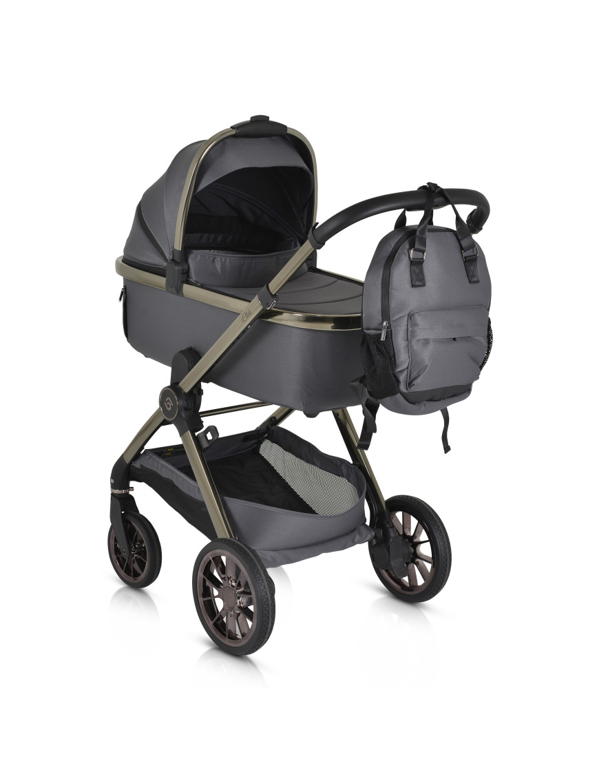 Комбинирана детска количка 2в1 iClick сив