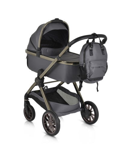 Комбинирана детска количка 2в1 iClick сив