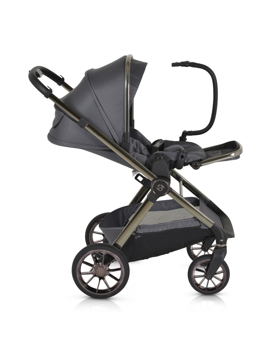 Комбинирана детска количка 2в1 iClick сив